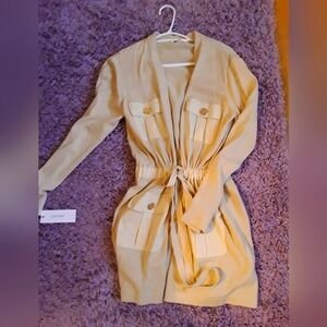 Cinch waist tie Calvin Klein cardigan